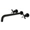 Kingston Brass KS8040ZX Wall Mount Tub Faucet, Matte Black KS8040ZX - alternate 1